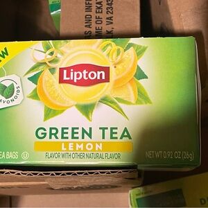 Lipton Green tea lemon bundle of 4 boxes